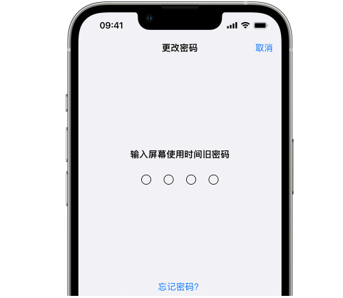 盱眙iPhone屏幕维修分享iPhone屏幕使用时间密码忘记了怎么办 