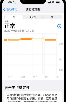 盱眙iPhone手机维修如何在iPhone开启'步行稳定性通知'