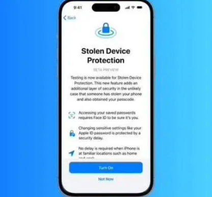 盱眙苹果授权维修店分享被盗设备保护功能开启方法 