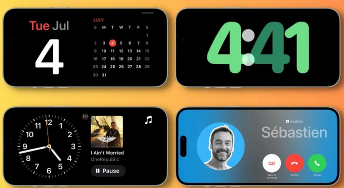 盱眙苹果手机维修分享iOS17横屏充电待机显示有什么好处 