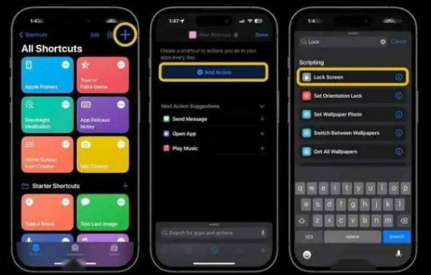 盱眙苹果14锁屏维修店分享iPhone14升级iOS16.4后如何创建锁屏快捷方式 