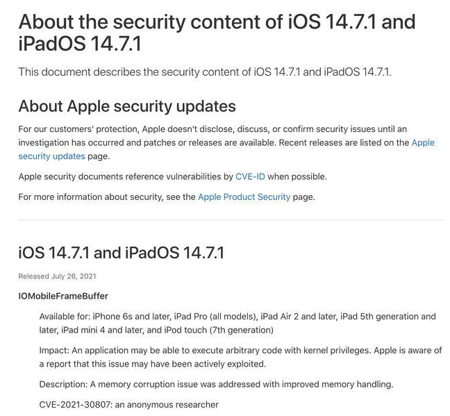 盱眙苹果手机维修分享iOS 14.7.1 正式版更新内容及升级方法 